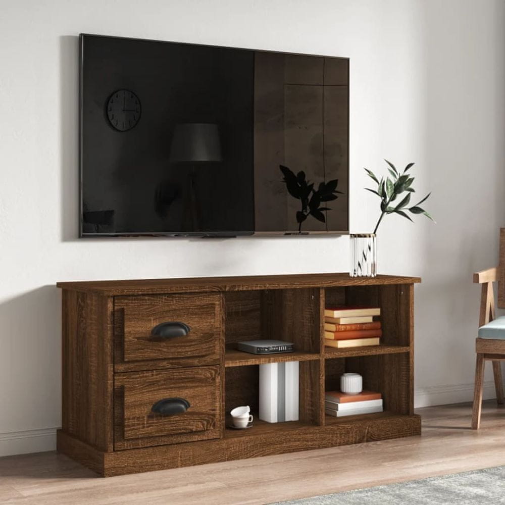 Vidaxl TV skrinka hnedý dub 102x35,5x47,5 cm kompozitné drevo